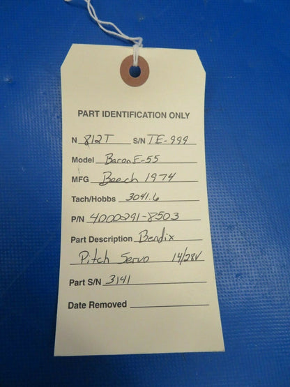 Beech Baron E-55 Bendix SE-816A Pitch Servo 14/28 V P/N 4000291-8503 (0120-176)