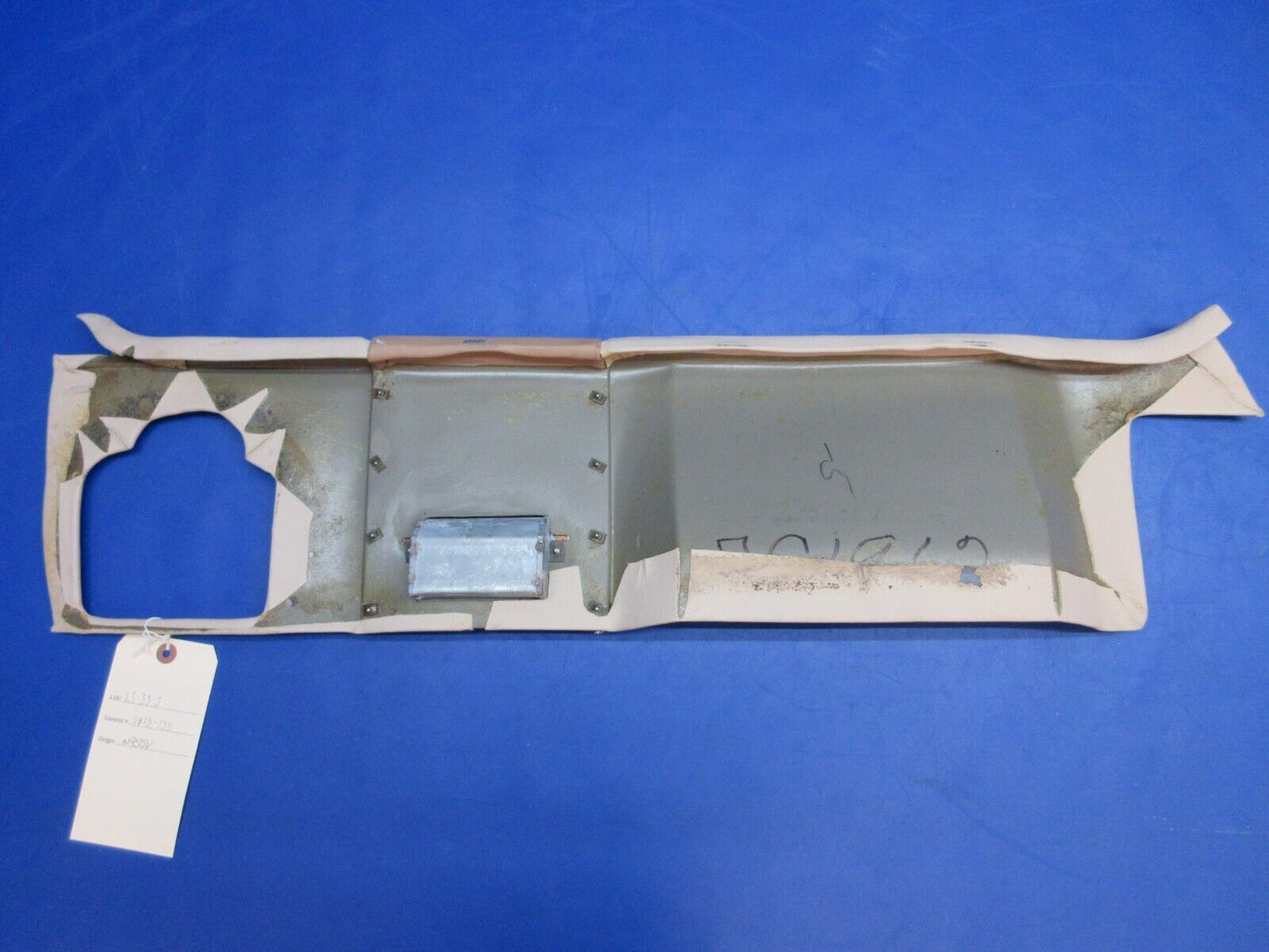 Beech 95-B55 Baron Panel Assy Pilot Elbow Recess P/N 58-530161-7 (0623-755)