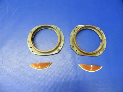 Cessna 177RG Landing Light Ring Assy LH & RH P/N 2052046-1, 2052046-2 (0621-428)