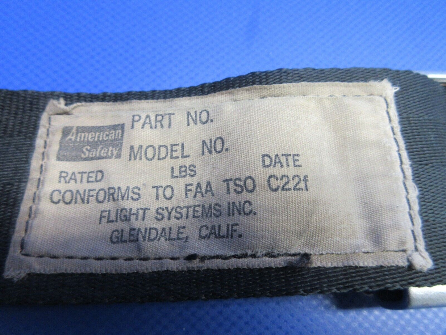 American Safety Seat Belt P/N 443200 (0124-1282)