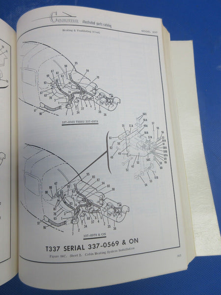 Cessna 337 1965 - 1969 Parts Catalog (0124-1363)