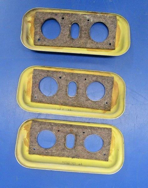 Beech 18 Cabin Light Switch Bezels Aluminum LOT OF 3 (1018-20)