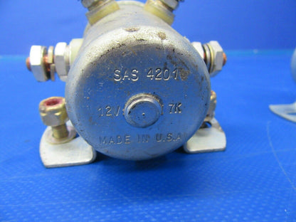 Bellanca 17-30A Super Viking Solenoid 12V LOT OF 2 P/N SAS 4201 (0819-180)