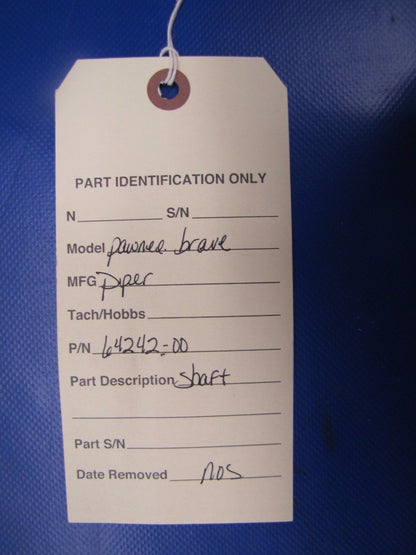 Piper PA-36 Pawnee Brave Shaft P/N 64242-00 NOS (0417-157)