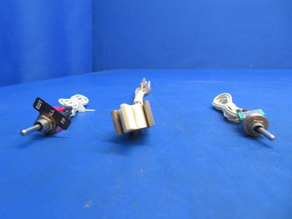 Piper Aerostar 602P Toggle Switch: C&K, Alco, Eaton P/N 7103 LOT OF 9 (0123-973)