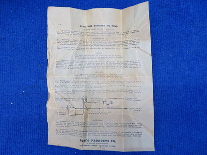Pesco Hydraulic Pump Vintage 1945  P/N 1P-349N NOS (0522-828)