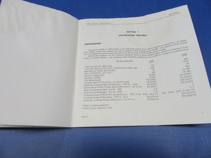 Piper PA-28 and PA-24 Original Owner's Handbook Lot Set of 4 (0124-30)