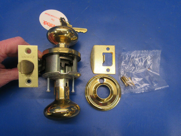 Weslock Impresa 640 Polished Brass Lock w/2 Keys LOT OF 10 NOS (1218-270)