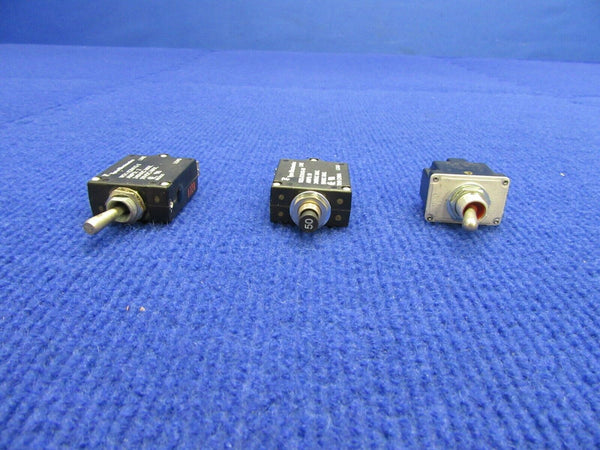 Piper PA-32-300 Circuit Breaker & Switches PN W23-XIAIG-50 LOT OF 3 (1121-511)