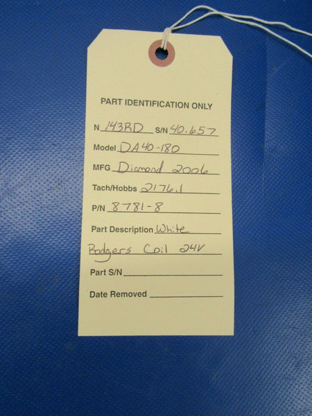 Diamond DA40 White Rodgers Coil 24V P/N 8781-8 (0319-338)
