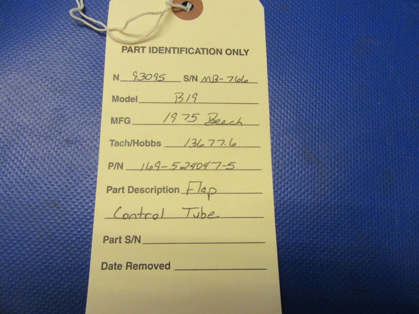 Beech B19 Sport Flap Control Tube & Bearing Ends P/N 169-524047-5 (0421-445)