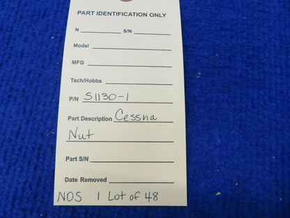 Cessna Nut P/N S1130-1 LOT OF 48 NOS w/ 8130 (0522-59)