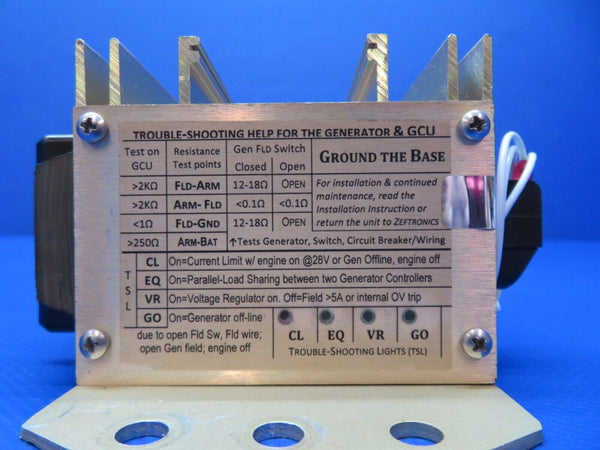 Early Cessna 310 / 310B Zeftronics Generator Controller P/N G250KN (1223-216)