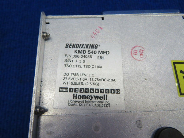 Bendix King KMD-540 & Rack P/N 066-04035-0301 w/ FAA 8130 (0322-02)