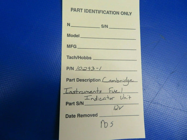 Cambridge Instruments Fuel-Air Ratio Indicator 12V 10293-1 NOS (0720-831)