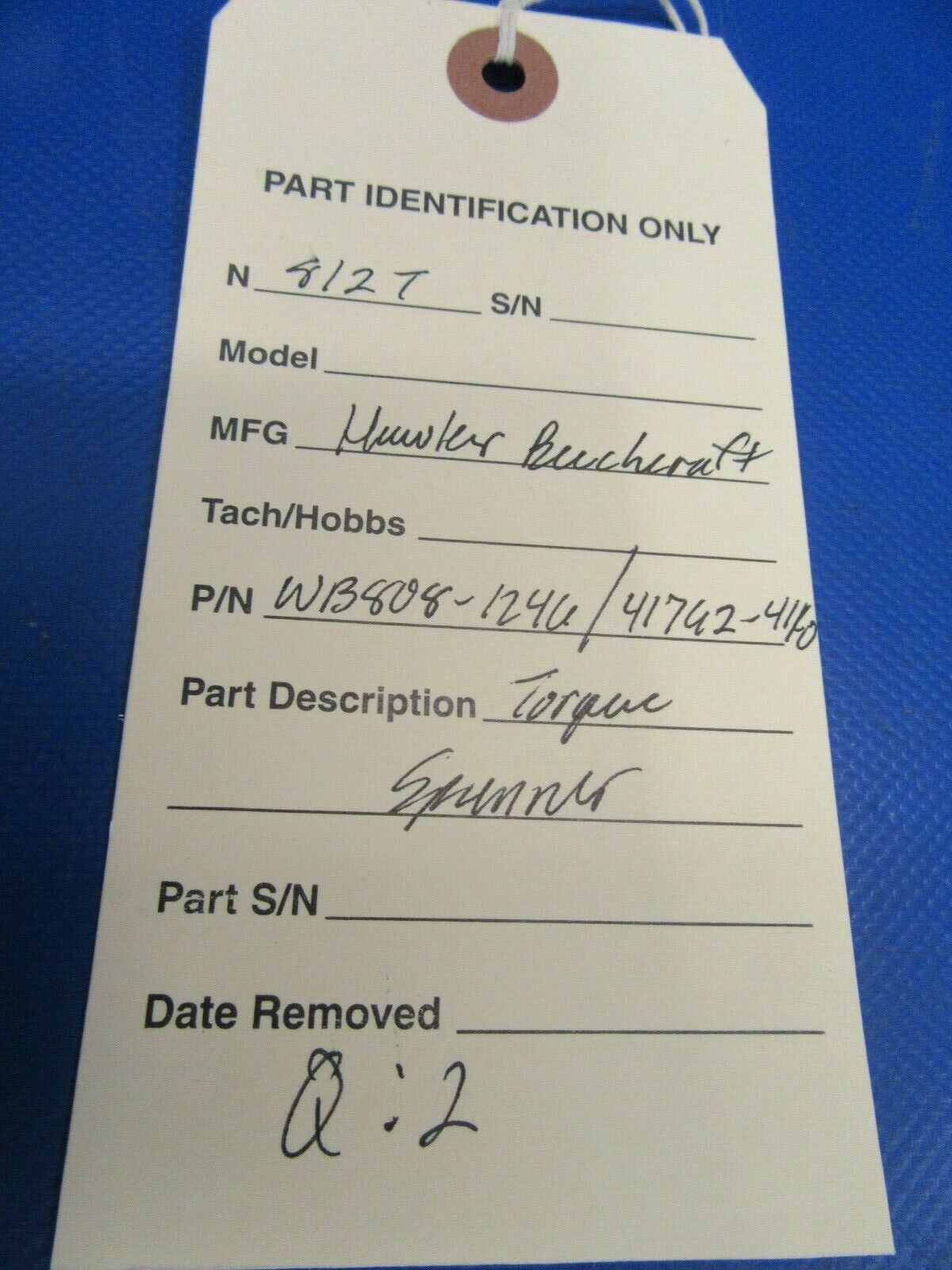 Hawker Beechcraft Torque Spanner P/N WB808-1246 (1119-212)