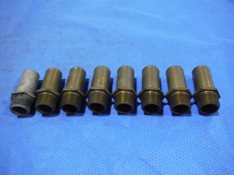 Adapter, Straight, Tube to Hose, Brass   LOT OF 8   (715-78)