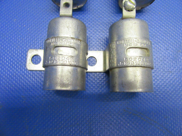 Cornell Dubilier Capacitor .5 MFD 100VDC P/N MC9B00, 502042 LOT OF 4 (0821-566)