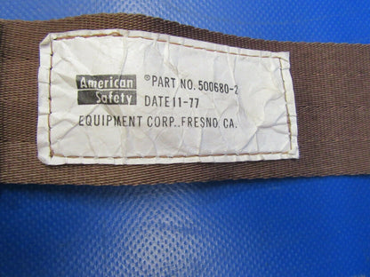 Bellanca American Safety Seat Belt Harness P/N 500680-1, 500680-2 (0819-259)