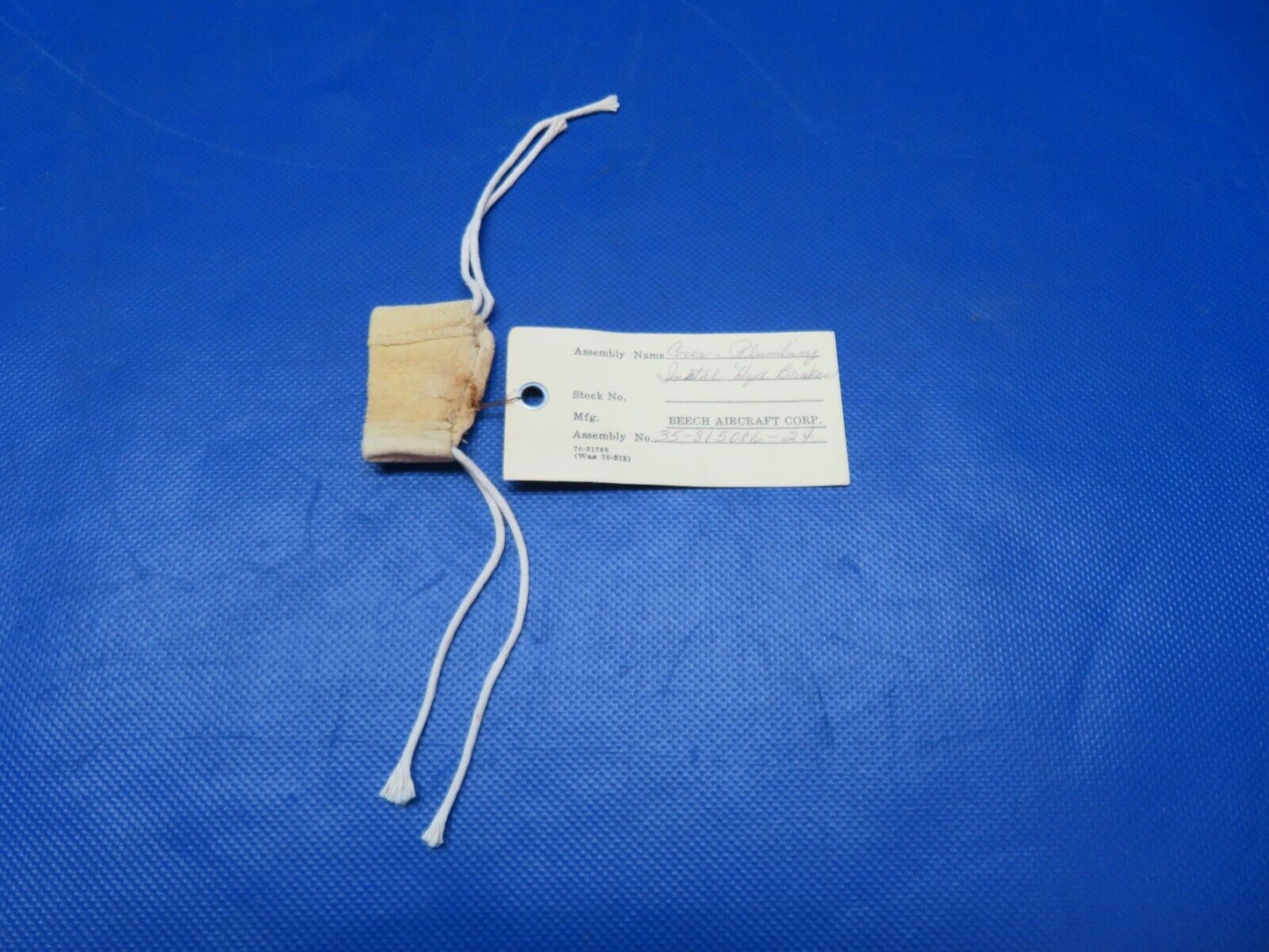 Beech Baron Bonanza Cover Plumbing Hydraulic Brakes 35-815006-24 NOS (0124-356)