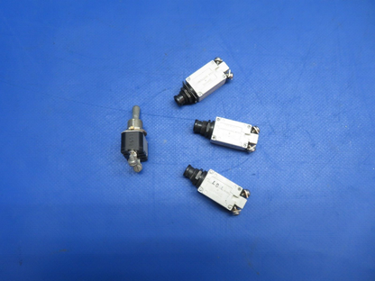 Klixon Circuit Breakers & Toggle Switch LOT OF 4 P/N MS35058-22 (0423-316)