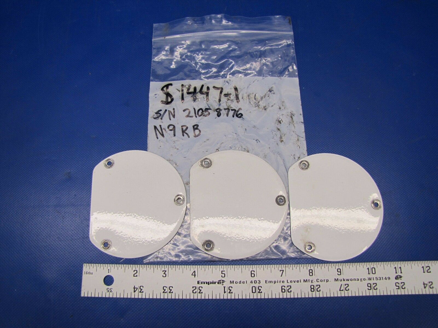 Cessna Cover Plates P/N S1447-1 LOT OF 3 (0617-09)
