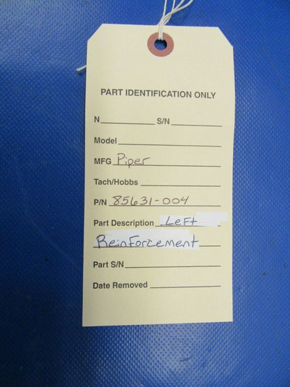 Piper Left Reinforcement P/N 85631-004 NOS (0419-117)