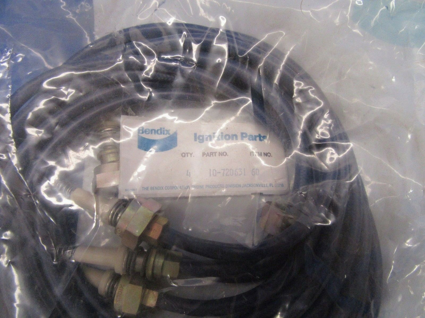 Bendix Spark Plug Lead Set (Lot of 4) P/N 10-720631-60 NOS (1218-370)