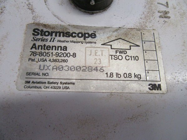 3M Stormscope Series II Antenna P/N 78-8051-9200-8 (0419-351)