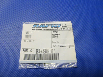 Beech B19 Sport Gusset Lower Firewall P/N 169-400010-117 LOT OF 2 NOS (0421-364)