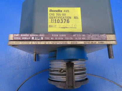 Beech Baron E-55 Bendix SE-816A Pitch Servo 14/28 V P/N 4000291-8503 (0120-176)