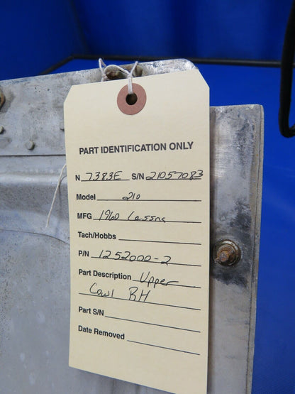 1960 Cessna 210 Upper Cowl RH P/N 1252000-2 (0321-144)