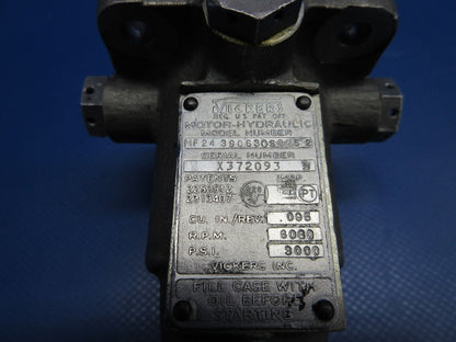 Vickers Hydraulic Motor P/N MF24390630S2252 (0224-1191)