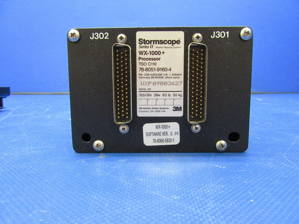 3M Stormscope WX1000 Processor w/ Tray & Connector 78-8051-9160-4 (0821-314)