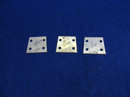 Cirrus SR-22 Landing Gear Shim LOT OF 3 P/N 19514-001 (0122-392)