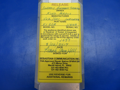 King KI208 VOR/LOC Converter/Ind. 11/33V P/N 066-3056-00 WARRANTY (0324-1737)