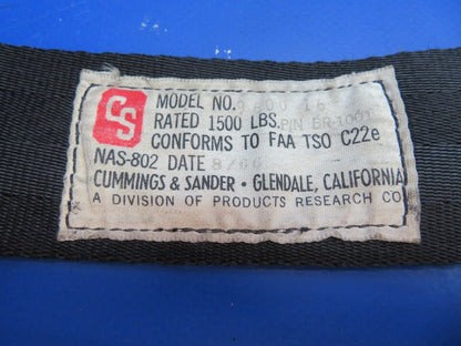 Brantly B2B Helicopter Cummings & Sander Seat Belt Assy P/N 9600-16 (1022-783)