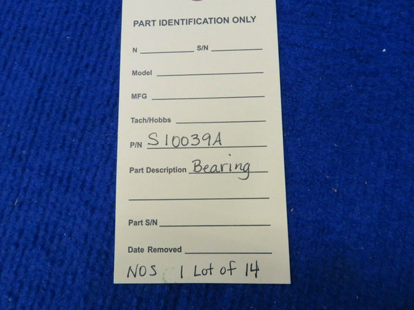 Bearing P/N S10039A LOT OF 14 NOS (0522-85)