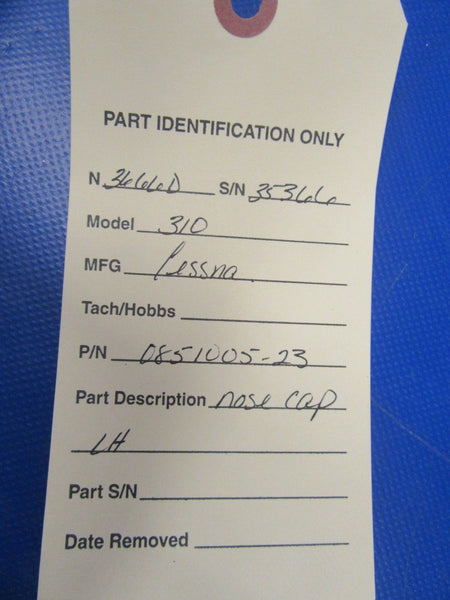 1956 Cessna 310 Nose Cap LH P/N 0851005-23 (1118-118)