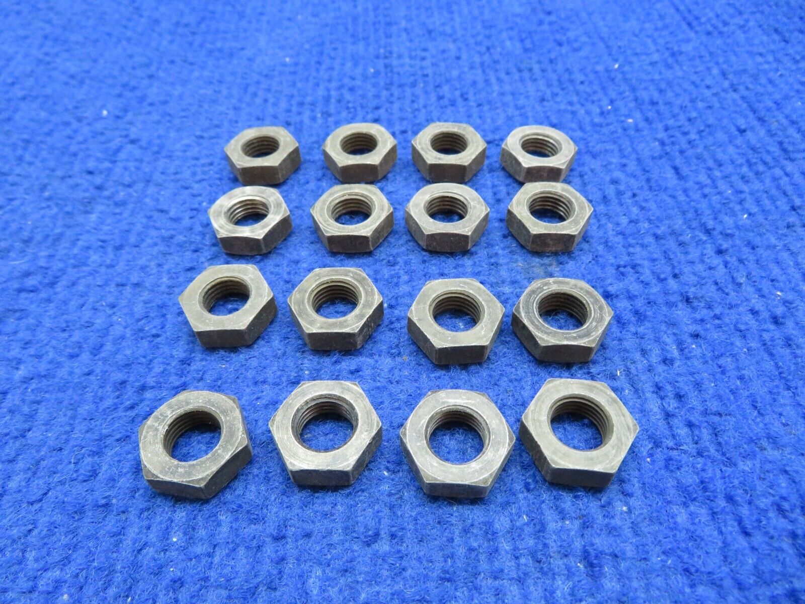 Steel Jam Nut Machined for O-Ring P/N AN6289-4 LOT OF 16 NOS (0722-474)