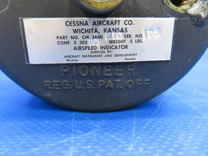 Cessna Pioneer Airspeed Indicator P/N CM2640 L10 (0720-477)