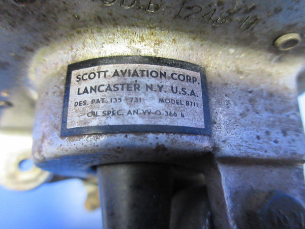 Scott Aviation B711 Foot Brake Cylinder Assy P/N B-1248-H (0224-1309)