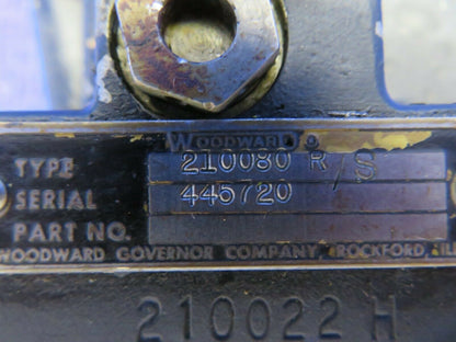 Woodward Propeller Governor P/N 210080, 210022 CORE (0222-731)