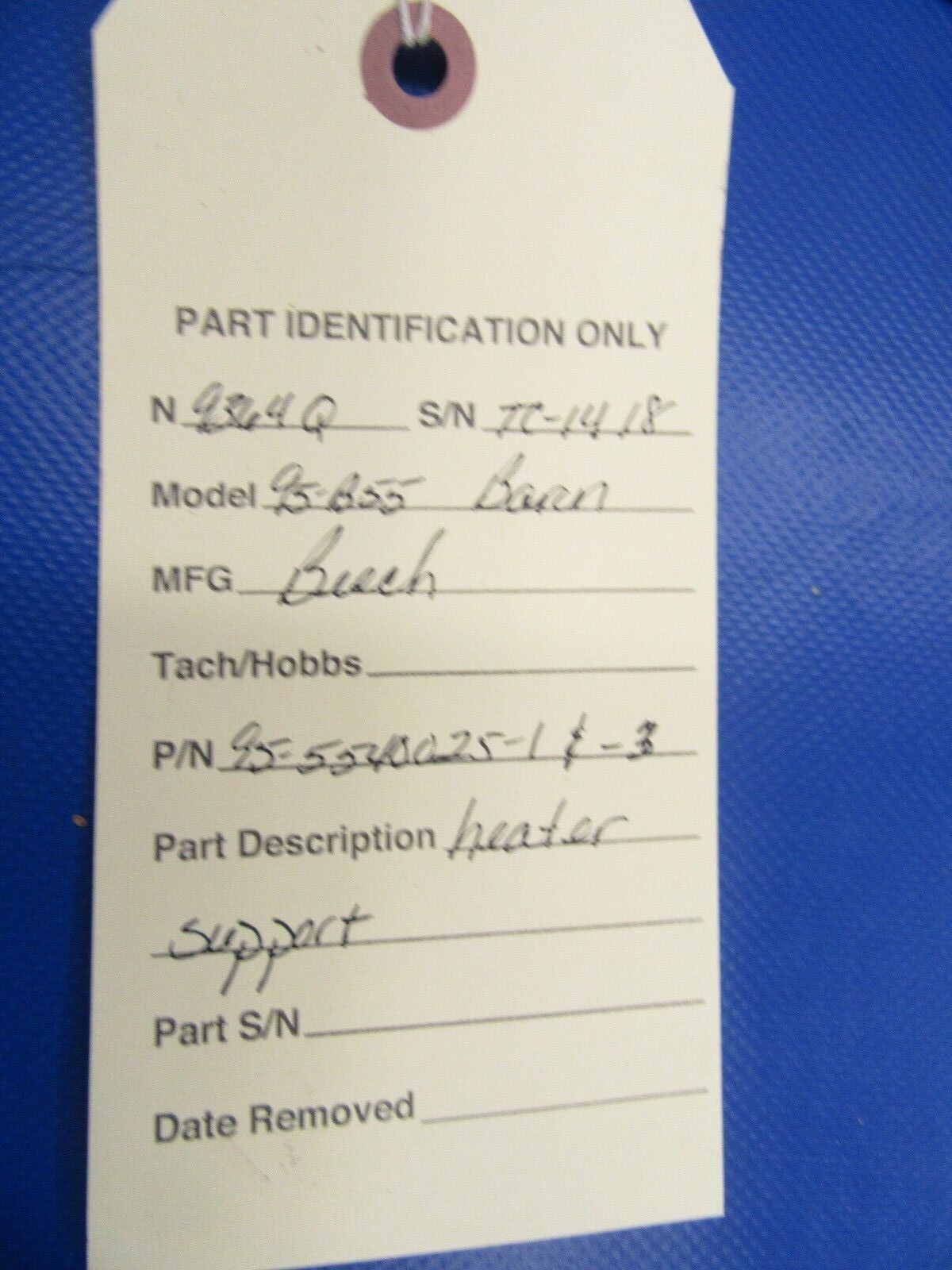 Beech Baron Heater Support P/N 95-554025-1 & 95-554025-3 (0118-21)
