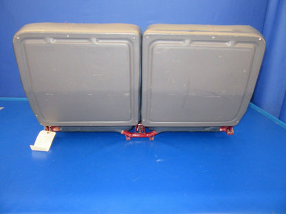 Cessna R182 Rear Seat Gray Leather w/ Red Stitching Reclines (0917-96)