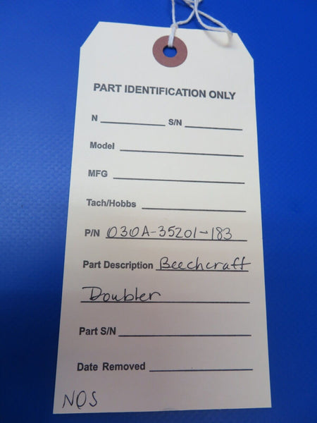 Beech Doubler P/N 030A-35201-183 NOS (1022-348)