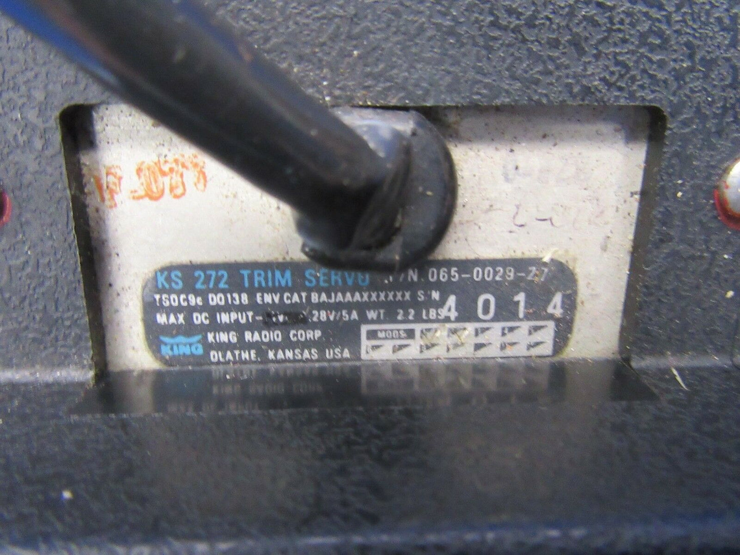 King KS-272 Trim Servo P/N 065-0029-27 (0817-39)