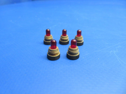 Red Lamp P/N MS25236-323R LOT OF 5 NOS (1022-726)