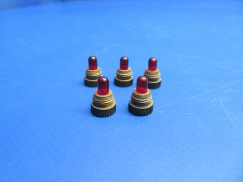 Red Lamp P/N MS25236-323R LOT OF 5 NOS (1022-726)