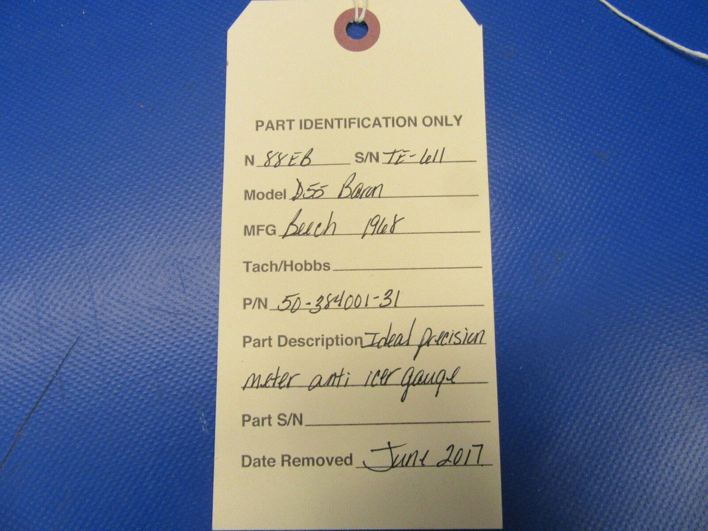 Beech D55 Baron Anti - Ice Gauge P/N 50-384001-31 (0717-182)
